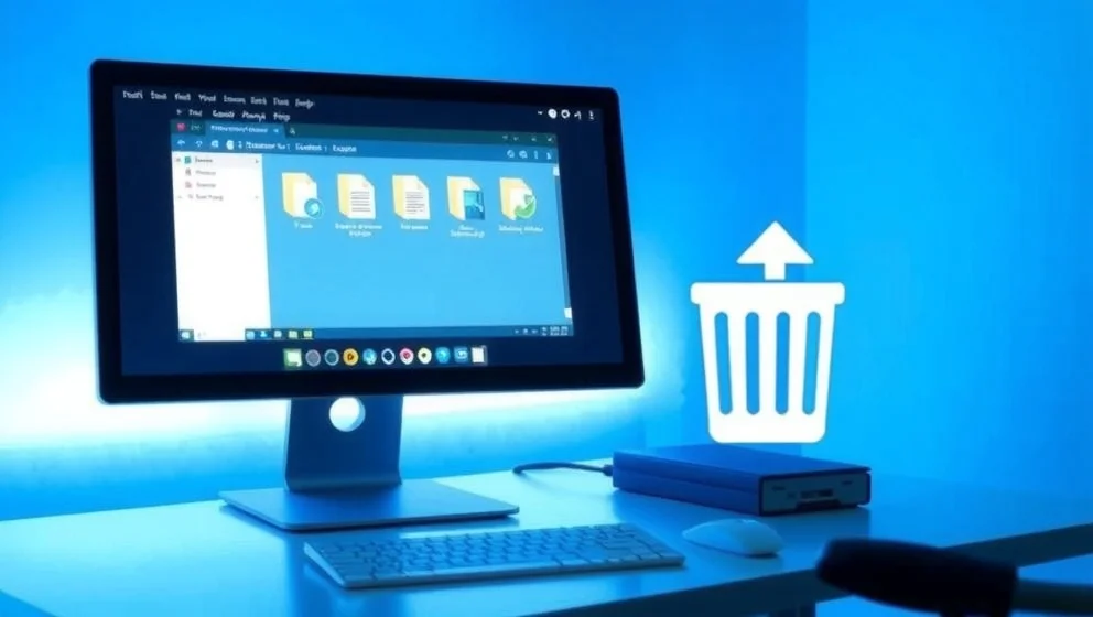 Återställa filer från tömd papperskorg