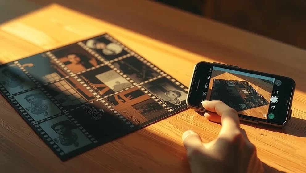 Hur scannar du negativer med mobilen