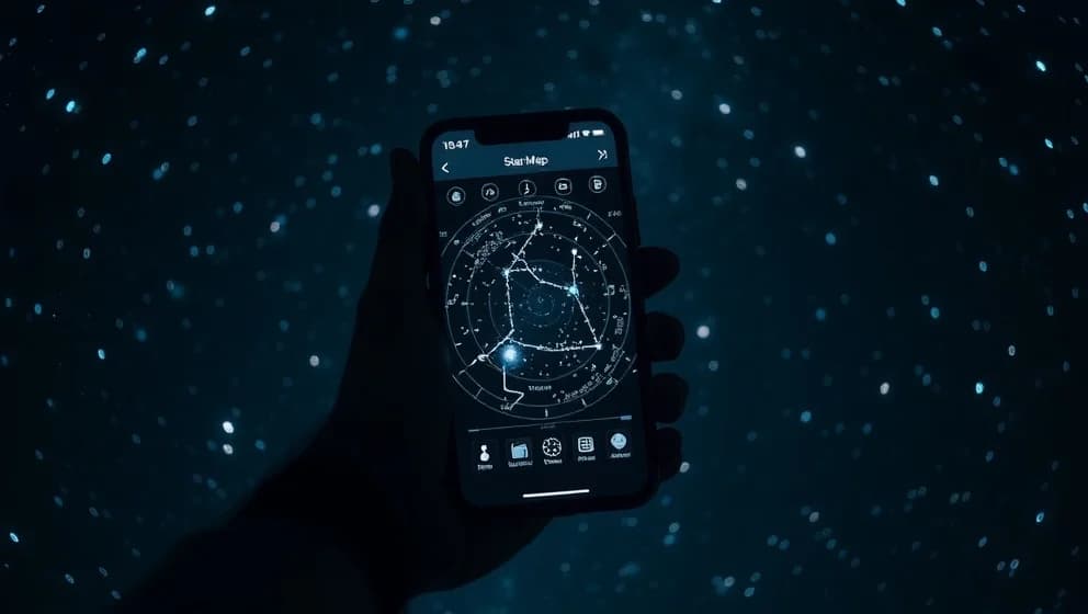 Stjärnhimmel app Android för nattlig utforskning